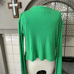 ZARA 2 piece green knit cardigan sweater set size medium Photo 6