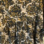 Sigrid Olsen  Cotton Oversize Top Womens Brown Floral Blanket Stitch Edge M Photo 6