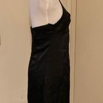ZARA Rare! Black Satin Seamed Bustier Lingerie Style Mini Dress Photo 13