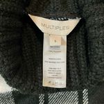 Multiples  Buffalo Plaid Turtleneck Fringe Poncho Small Photo 7