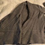Women’s Wool Sweater with Leather Buckle Gray Size M Photo 2