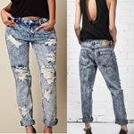 One Teaspoon NWT awesome baggies boyfriend jeans acid wash distressed size 30 Photo 1