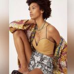 Maeve  By Anthropologie Seamed Contrast Corset Crop Top Size 10 Photo 3