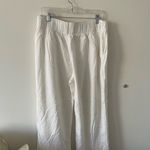 Abercrombie & Fitch Abercombie White Linen Blend Pants Photo 5