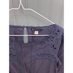 Brooks Brothers  Navy Blue Eyelet 3/4 Sleeve Top Blouse Women's‎ Size 8 Photo 1
