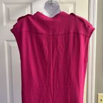 J.Crew Hot Pink Pullover High Low Viscose Dress w/ Pockets and Shoulder Tabs-Sm Photo 10