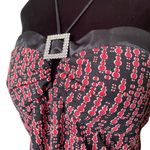 Trixxi Three Pink Hearts Y2K Black Red Polka Dot Glitter Grunge Rock Halter Top Photo 1