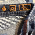 Rock Revival  Sara Boot Jeans Womens 29 Blue Dark Wash Embellished Bootcut Flap Photo 12