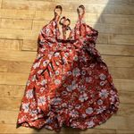 Rust Floral Romper Photo 3