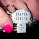 Peyton Jensen  Peri black and white abstract strapless capri jumpsuit small Photo 5