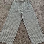 NWOT Striped Wide Leg Pants Multi Size L Photo 0