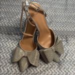 A New Day Silver Rhinestone Heels in Mid- Height Stiletto w/ Ankle Strap Photo 6