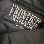 Frontier Leathers Womens Pants 8 Black Leather Straight Casual Biker Office Moto Photo 4