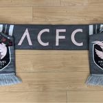 Angel City FC ACFC Stripe Wordmark Woven Scarf Pink Grey Ruffneck NWT Gray Photo 5