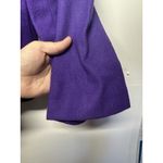 Adolfo International Women’s 100% Wool Blazer Size 8 Purple Single-Button Photo 4