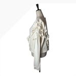 Love Shack Fancy  Sweatshirt Women Small Beige Melanie‎ Ruffle Detail Cropped Boho Photo 6