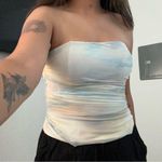 ZARA Women's  Strapless Top in Pastel Shades Photo 1