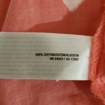 Old Navy Coral Pink Cotton Tunic Blouse Size Large Coral Print Tunic Photo 7