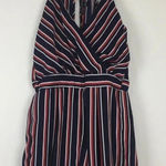 Haute Monde Striped Romper Size Small Photo 0