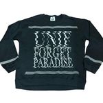 Unif ‘Forget Paradise’ Pullover Crewneck Sweatshirt - Size Large - Black & White Photo 10