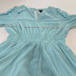 Torrid Baby Blue Gauze Long Sleeve Flare Skater Dress Size 2X Pockets Photo 8