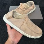 Hey Dude  tan glitter casual shoes sneakers women’s 8 Photo 0