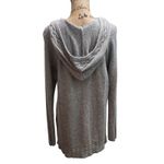 Sonoma Goods For Life Womens XL Gray Hooded Knit Sweater Top Photo 1