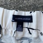 Jules & Leopold  Wide Leg Cropped Pants Black White Floral NWT Size Large Photo 2