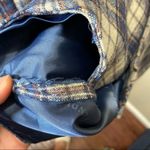 Pendleton  Wool Vest 5 Button Down Pockets Plaid Navy Blue Cream Small 34R Photo 2