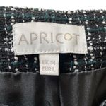 Green Plaid Mini Skirt Faux Leather Zipper Accents Size 10 Photo 5