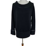 Stateside  Pullover Sweater Medium Black Minimalist Cozy Loungewear Photo 2