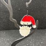 🎅✨ Santa Claus Dangle Earrings | Black Tone Accents 🖤 Red Photo 2
