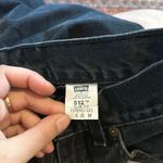 Levi's RARE ONE OF A KIND 512 BLACK DENIM CUSTOM DETAIL SLIM FIT CROP JEANS Photo 1