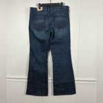 Old Navy NWOT  The Diva Low Rise Stretch Denim Blue Flare Trouser Jeans 6 Casual Photo 1