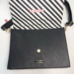 House Of Disaster Purse Floral Embroidery Painting Black Photo 7