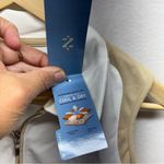 IZOD  Women's‎ White and Tan Zip-Up Tank Top Photo 4