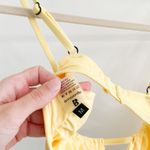 Blackbough Yellow Cutout Swim Bikini Top Photo 4