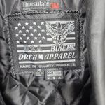 USA Biker's Dream Apparel Leather Motorcycle Jacket Women's Size Medium Black Photo 5