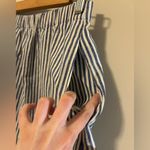 J.Crew  blue and white striped linen skirt Photo 2