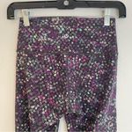 Lululemon Athletica high waisted vibrant Purple mini floral Leggings size 4 Photo 3