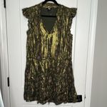 Paige REVOLVE  Bette Metallic Floral Mini Dress - Medium‎ Photo 4