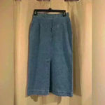 Women’s Vintage Oatbrook Long Jean Skirt Blue Size 26 Photo 2