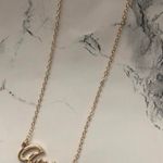 Aries Horoscope Letter Pendant Necklace Gold Photo 4