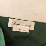 Lovers + Friends Womens Camisole Top Ruffle V Neck Green S Photo 2