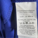 DKNY  royal blue one shoulder flowy chiffon midi dress size 12 Photo 7