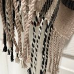 V. Fraas Plaid Poncho With Cowl Knit Collar Photo 6