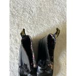 Dr. Martens  Black‎ Floral Boots Size 7 Photo 2