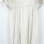 Club Monaco Womens Boho Beachy Floral Embroidered Fredelin Midi Dress XS White Photo 6