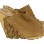 Dolce Vita Tan Suede Fridge Wedge‎ Clog Sandals Size 9 Photo 0