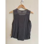 Ann Taylor LOFT Outlet Womens Size Small Gray Scoop Neck Tank Top Dress Shirt Photo 1